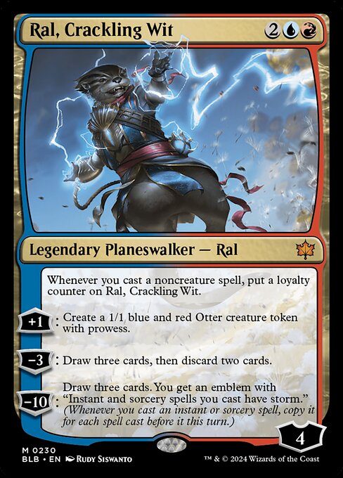 Ral, Crackling Wit - Bloomburrow Magic card