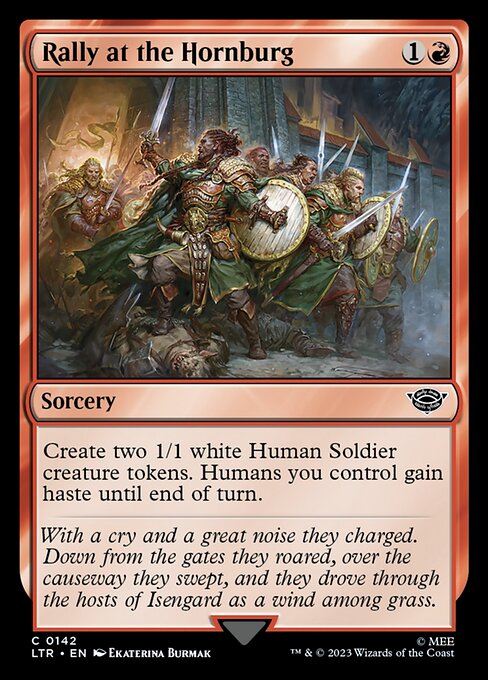 Rally at the Hornburg - The Lord of the Rings: Tales of Middle-earth Magic card
