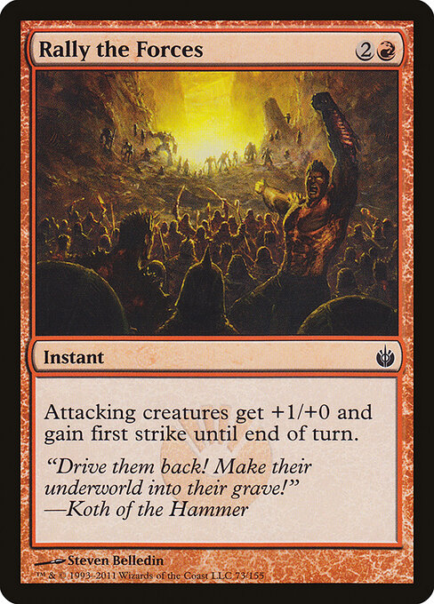 Rally the Forces - Mirrodin Besieged Magic card