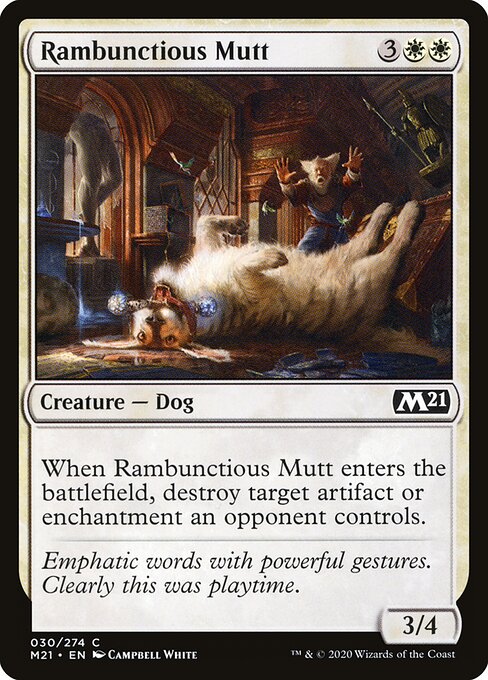 Rambunctious Mutt - Core Set 2021 Magic card