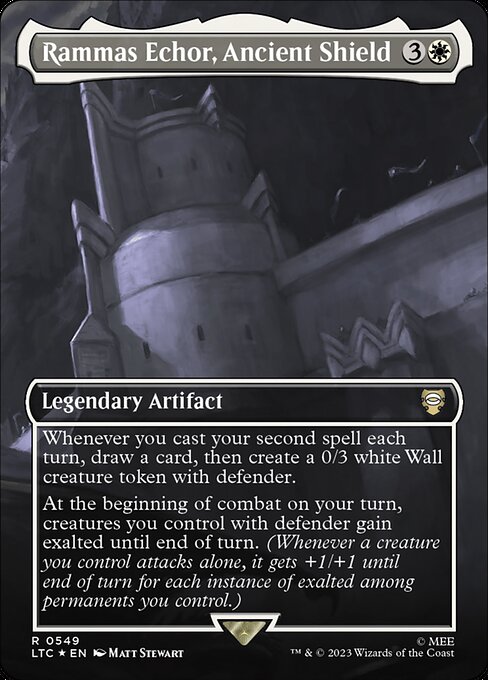 Rammas Echor, Ancient Shield - Tales of Middle-earth Commander (#549) - Illustrated by Matt Stewart - Magic: The Gathering Card