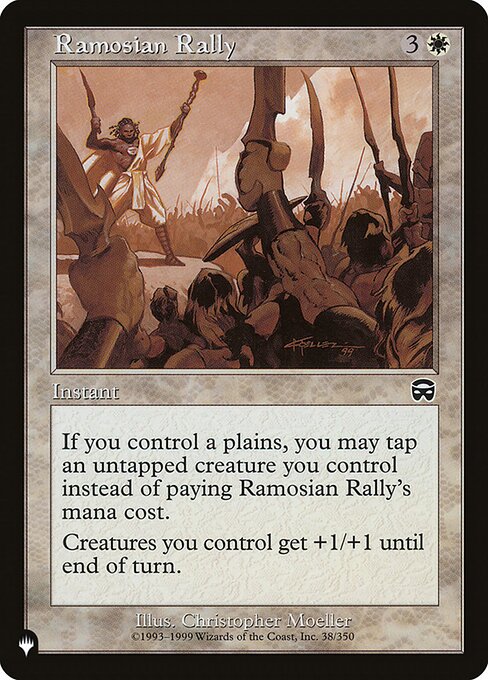 Adunata Ramosiana (Ramosian Rally) - Mercadian Masques (#38) - Illustrated by Christopher Moeller - Magic: The Gathering Card
