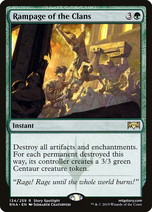 Rampage of the Clans - Ravnica Allegiance Magic card
