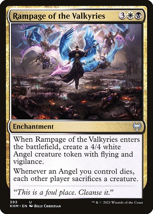 Rampage of the Valkyries - Kaldheim Magic card