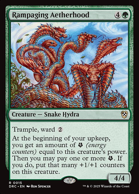 Rampaging Aetherhood - Aetherdrift Commander Magic card