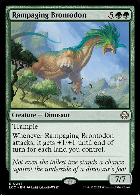 Rampaging Brontodon - The Lost Caverns of Ixalan Commander Magic card
