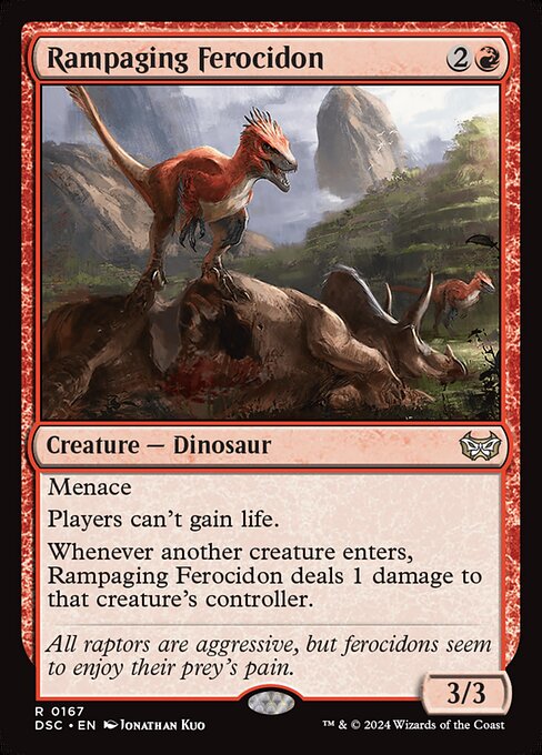 Rampaging Ferocidon - Duskmourn: House of Horror Commander Magic card