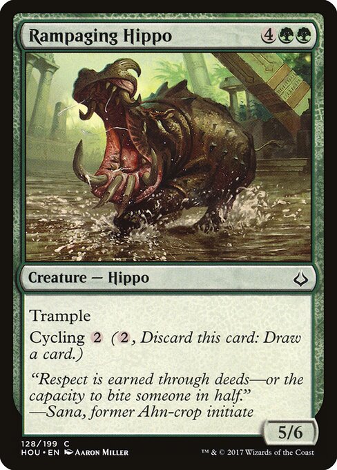 Rampaging Hippo - Hour of Devastation Magic card
