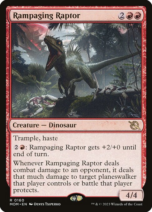 Rampaging Raptor - March of the Machine Magic card