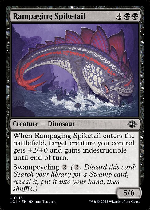 Rampaging Spiketail - The Lost Caverns of Ixalan (#116) - Illustrated by John Tedrick - Magic: The Gathering Card
