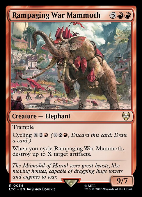 Rampaging War Mammoth - Tales of Middle-earth Commander Magic card