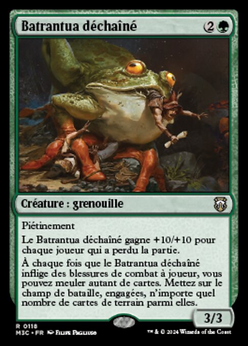 Batrantua déchaîné (Rampant Frogantua) - Modern Horizons 3 Commander (#118) - Illustrated by Filipe Pagliuso - Magic: The Gathering Card