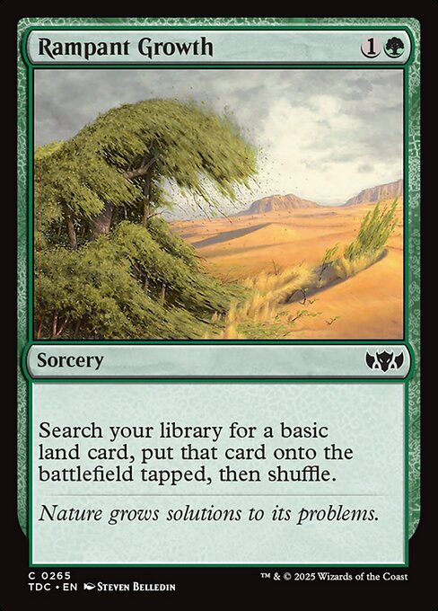 Rampant Growth - Tarkir: Dragonstorm Commander Magic card
