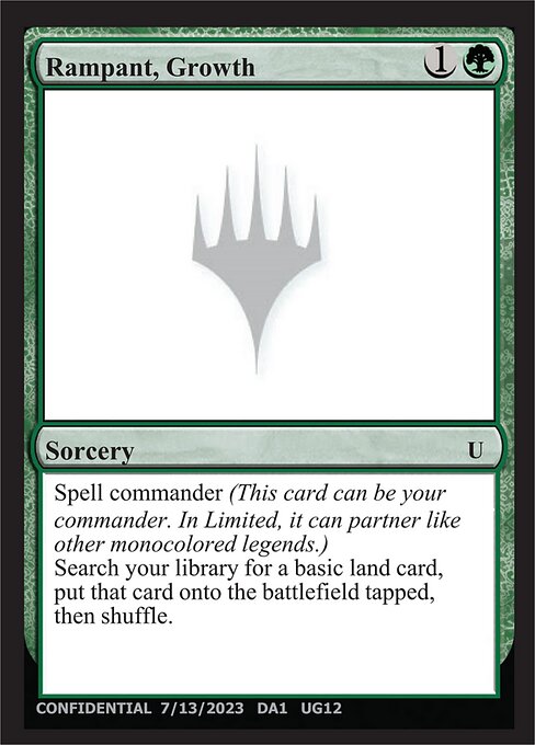 Rampant, Growth - Unknown Event Magic card