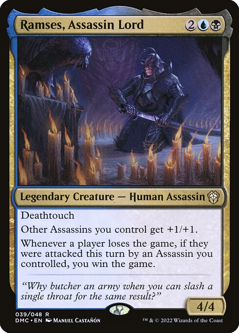 Ramses, Assassin Lord art by Manuel Castañón