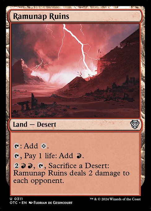 Ramunap Ruins - Outlaws of Thunder Junction Commander Magic card