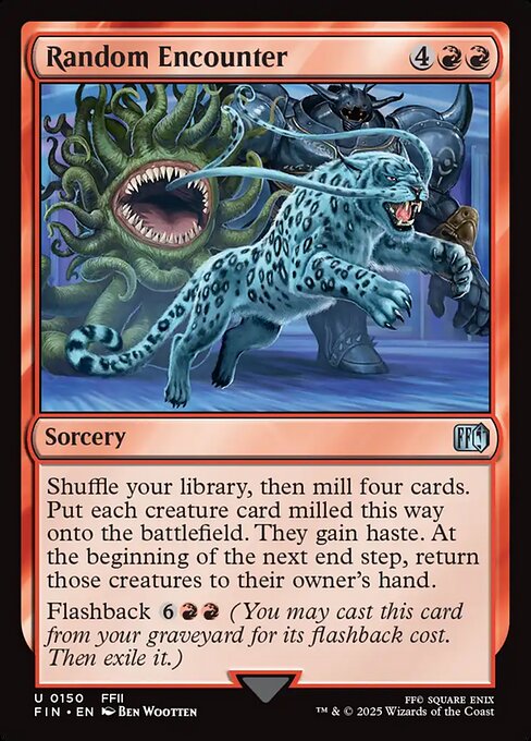Random Encounter - Final Fantasy (#150) - Illustrated by Ben Wootten - Magic: The Gathering Card