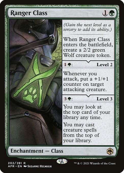 Ranger Class - Adventures in the Forgotten Realms (#202) - Illustrated by Suzanne Helmigh - Magic: The Gathering Card