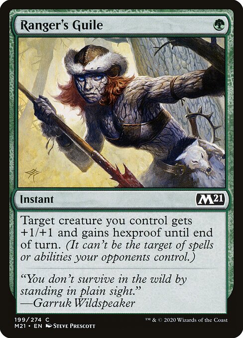 Ranger's Guile - Core Set 2021 (#199) - Illustrated by Steve Prescott - Magic: The Gathering Card
