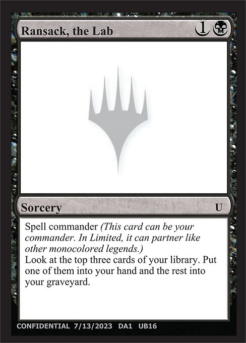 Ransack, the Lab - Unknown Event Magic card