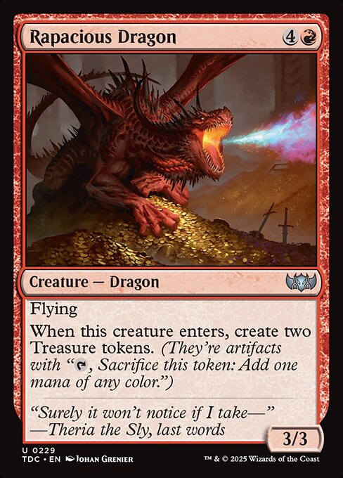 Rapacious Dragon - Tarkir: Dragonstorm Commander Magic card