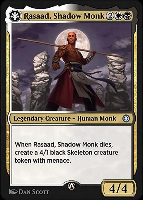 Rasaad, Shadow Monk - Alchemy Horizons: Baldur's Gate (#4b) - Illustrated by Dan Murayama Scott - Magic: The Gathering Card