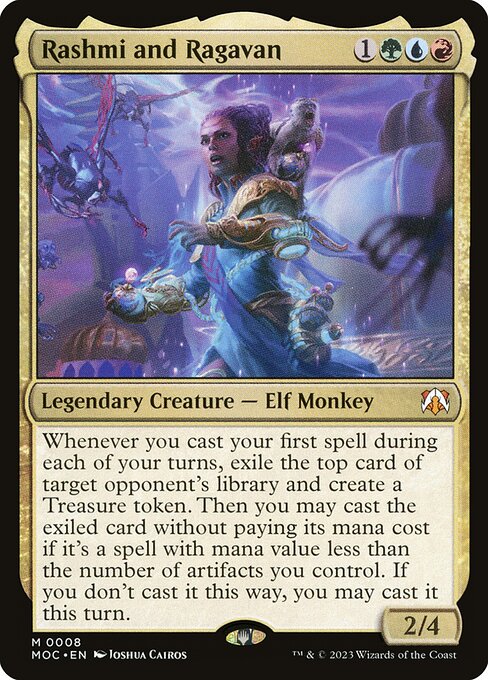 Rashmi and Ragavan - March of the Machine Commander Magic card
