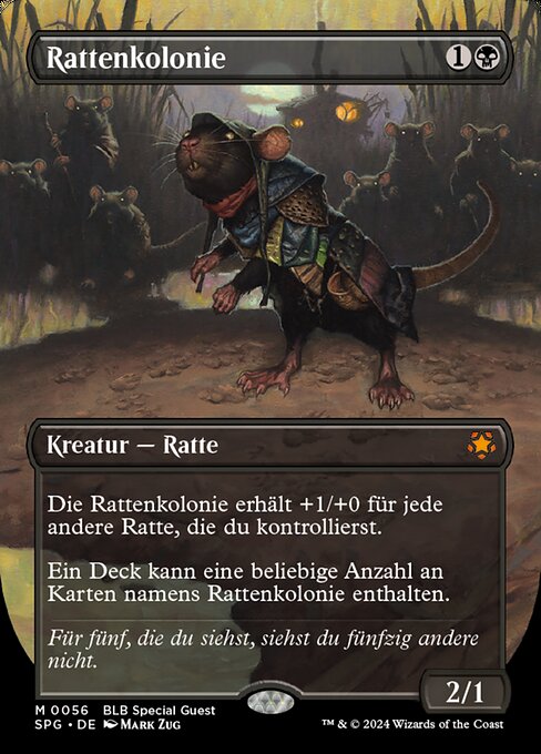 Колония Крыс (Rat Colony) - Dominaria (#101) - Illustrated by Suzanne Helmigh - Magic: The Gathering Card