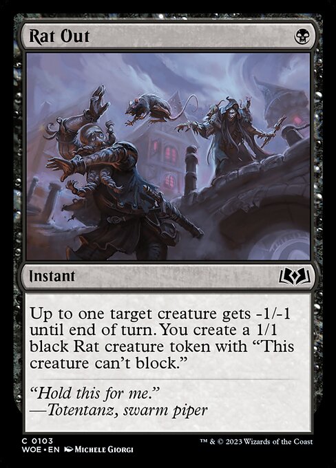 Rat Out - Wilds of Eldraine Magic card