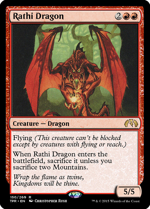 Rathi Dragon - Tempest Remastered Magic card