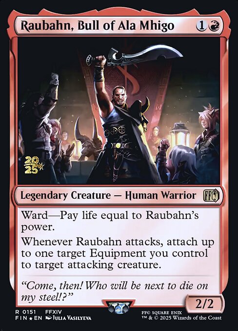 Raubahn, Bull of Ala Mhigo - Final Fantasy Promos (#151s) - Illustrated by Julia Vasilyeva - Magic: The Gathering Card