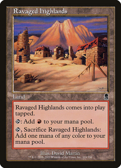 Ravaged Highlands - Odyssey Magic card