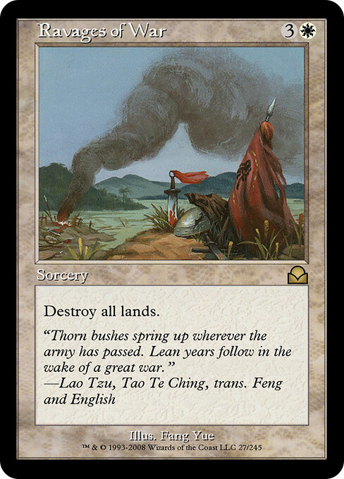 Ravages of War - Masters Edition II (#27) - Illustrated by Fang Yue - Magic: The Gathering Card