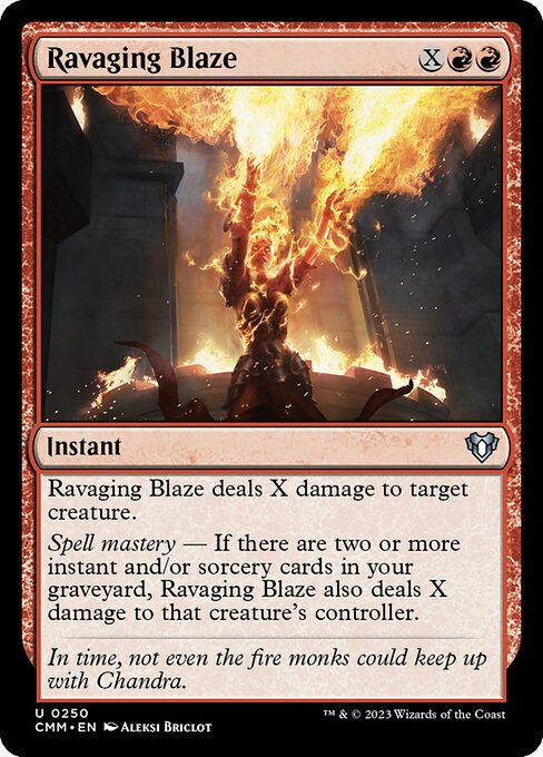 Ravaging Blaze - Commander Masters Magic card