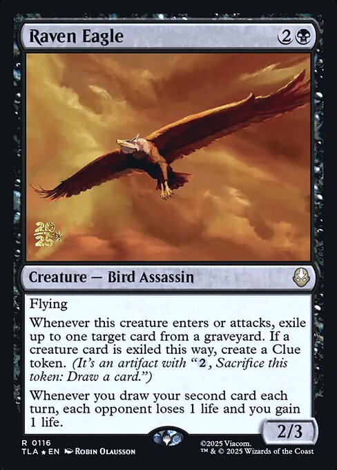 Raven Eagle - Avatar: The Last Airbender Promos (#116s) - Illustrated by Robin Olausson - Magic: The Gathering Card
