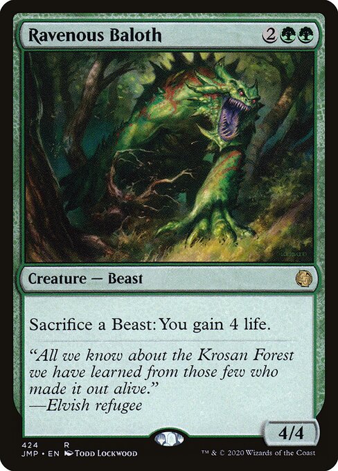 Ravenous Baloth - Jumpstart Magic card