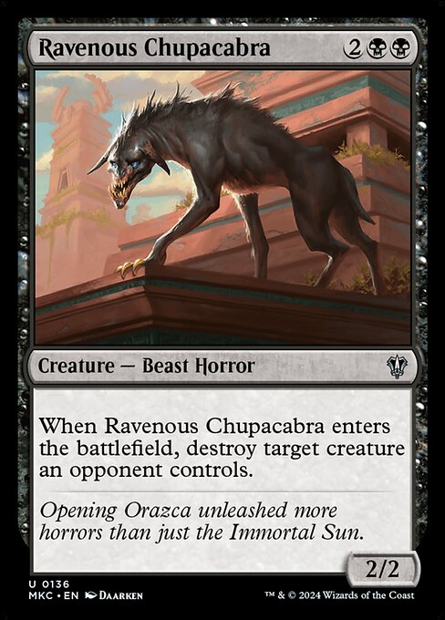 Ravenous Chupacabra - Murders at Karlov Manor Commander (#136) - Illustrated by Daarken - Magic: The Gathering Card