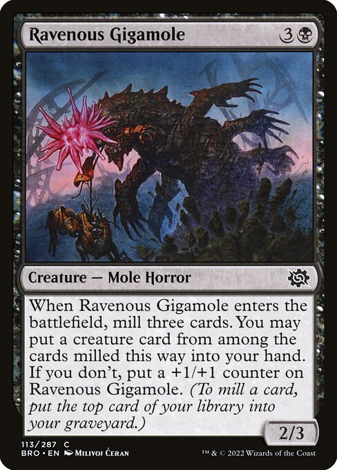 Ravenous Gigamole - The Brothers' War Magic card