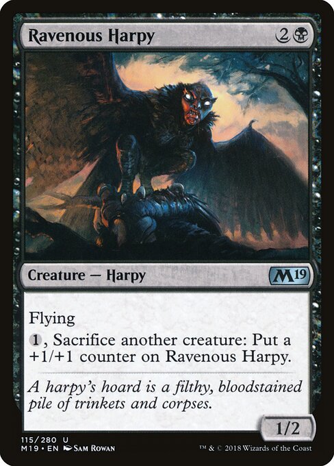 Ravenous Harpy - Core Set 2019 Magic card