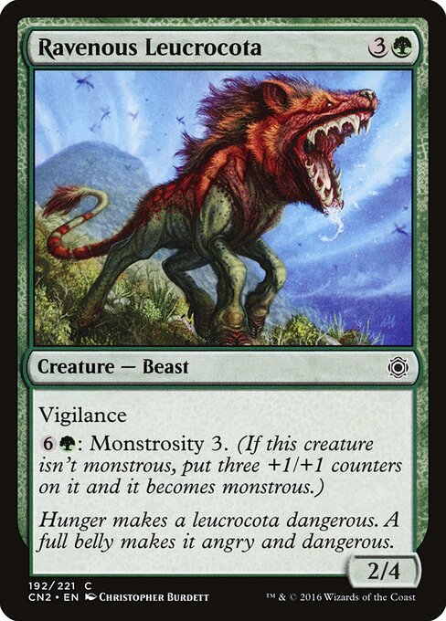 Ravenous Leucrocota - Conspiracy: Take the Crown Magic card