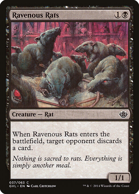 Ravenous Rats - Duel Decks Anthology: Garruk vs. Liliana Magic card