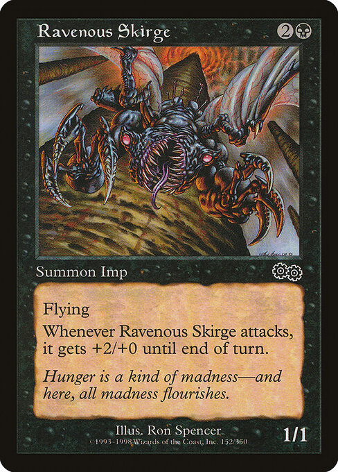 Ravenous Skirge - Urza's Saga Magic card
