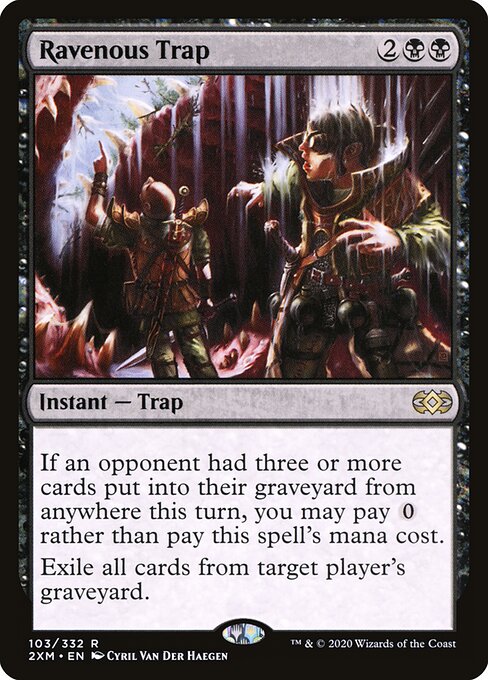 Ravenous Trap - Double Masters (#103) - Illustrated by Cyril Van Der Haegen - Magic: The Gathering Card