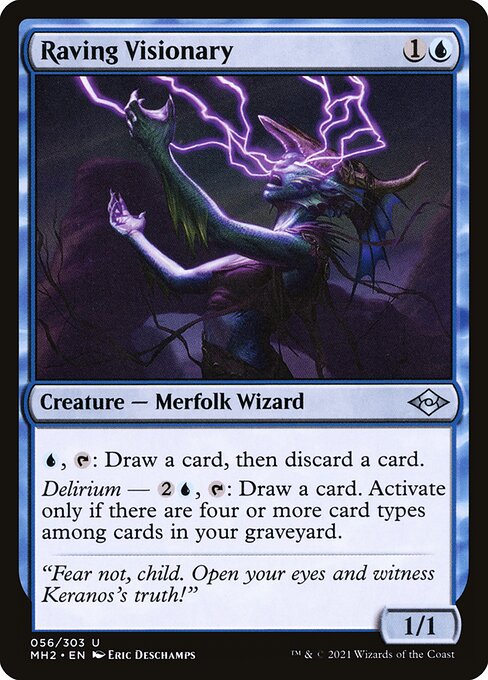 Raving Visionary - Modern Horizons 2 Magic card