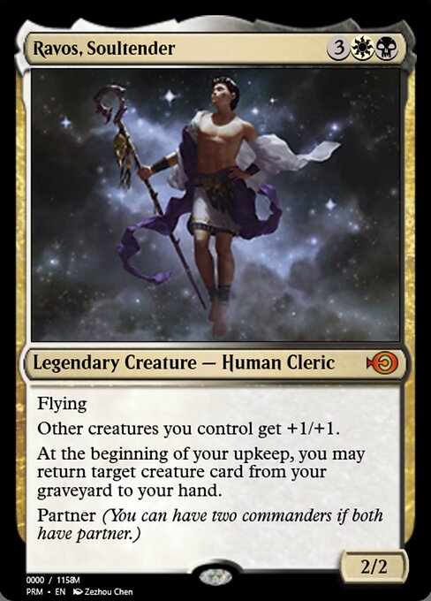 Ravos, Guardiano di Anime (Ravos, Soultender) - Commander Legends (#533) - Illustrated by Zezhou Chen - Magic: The Gathering Card