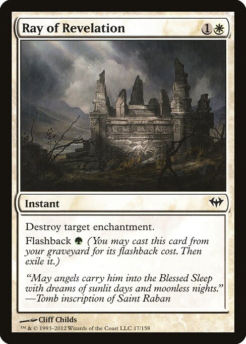 Ray of Revelation - Dark Ascension (#17) - Illustrated by Cliff Childs - Magic: The Gathering Card
