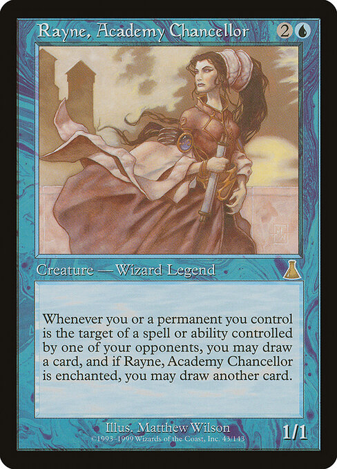 Rayne, Academy Chancellor - Urza's Destiny (#43) - Illustrated by Matthew D. Wilson - Magic: The Gathering Card