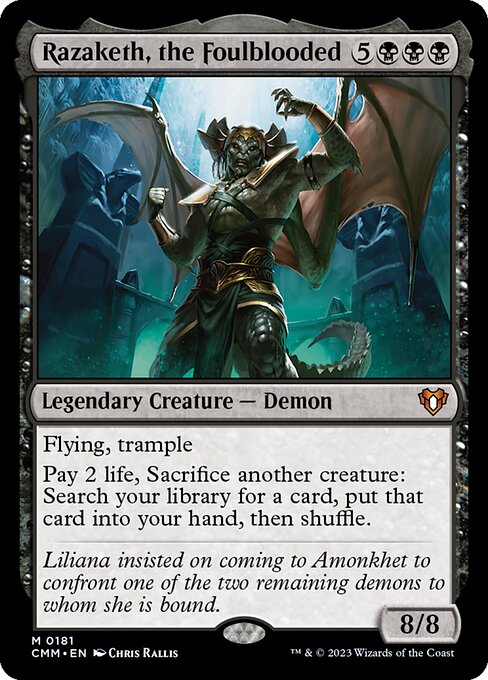 Razaketh, the Foulblooded - Commander Masters Magic card
