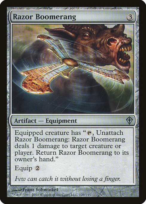 Razor Boomerang - Worldwake Magic card