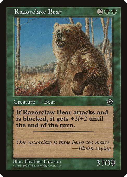 Razorclaw Bear - Portal Second Age Magic card